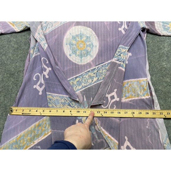 Mission Canyon Santa Barbara Layered Maxi Dress Purple Large Lagenlook Artsy - Picture 11 of 14